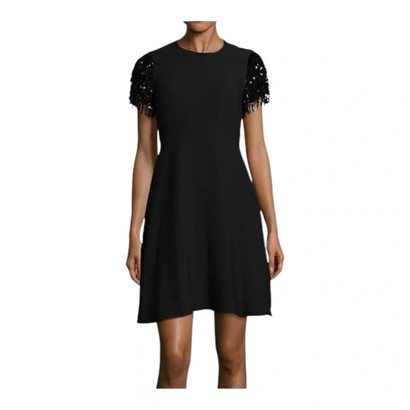 Kate Spade New York Black Sequin Fringe Swing Dress NWT - Picture 3 of 7